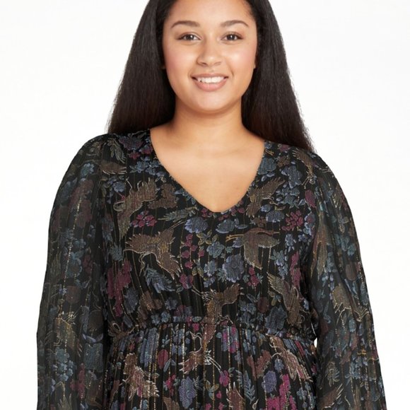 Romantic Gypsy Floral Tiered  Maxi Dress Szs 2X 3X NWT - Picture 3 of 4